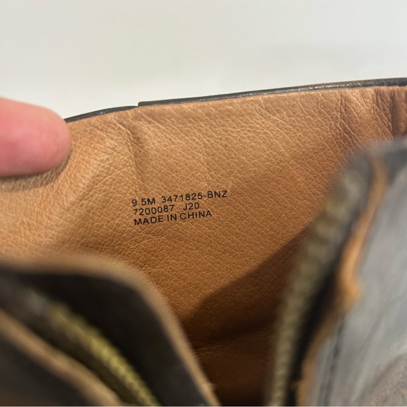 Frye Georgia Ankle Bootie Boot Sz 9.5 Bronze - Picture 11 of 13